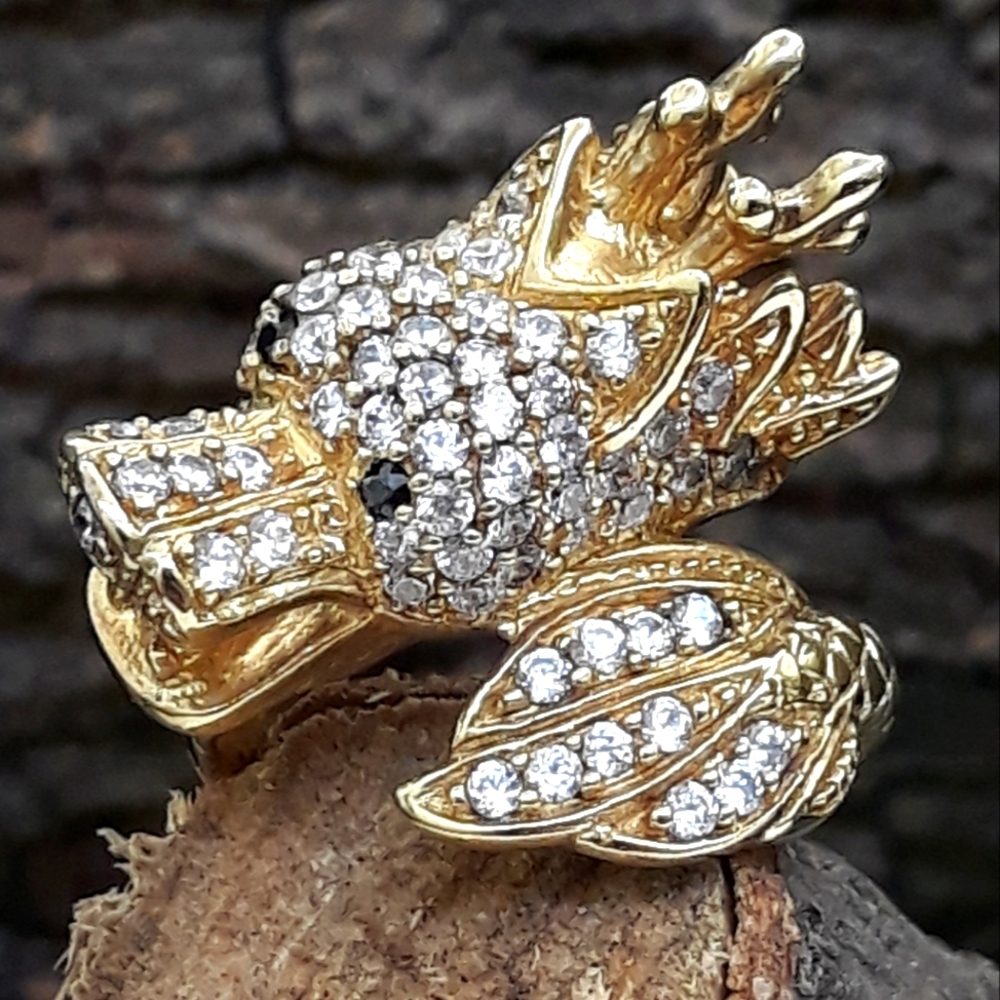 Chinese Dragon Gold Ring